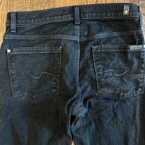 7 for all mankind men’s rhibgy black denim size 29 - Picture 5 of 5